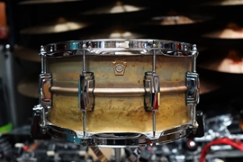 Ludwig USA LB-464R  Supraphonic Raw Brass Shell with Imperial Lugs 6 1/2x14" Snare Drum 2023